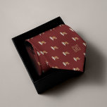 Rough Collie Dogs Pattern Monogrammed ネクタイ<br><div class="desc">Rough Collie dogs pattern on a classic red background. Personalize with a monogram to make it the perfect one of a kind gift.

Looking for a different color? No problem! Simply click the "Customize" button and select the background color of your choice.</div>
