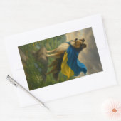 Rough Collie Hero 長方形シール (封筒)