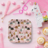 Rough Collie Paws and Bones紙プレート ペーパープレート (パーティー)