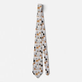 Rough Collie Paws and Bones ネクタイ (正面)