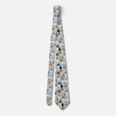 Rough Collie Paws and Bones Neck Tie ネクタイ (裏面)