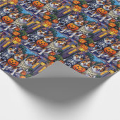 Rough Collie Trick-or-Treating Halloween Costumes ラッピングペーパー (角)