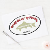 roughfisher.comオーバルステッカー 楕円形シール (封筒)