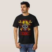 ROUGHNECK SKULL ロゴ Tシャツ (正面フル)