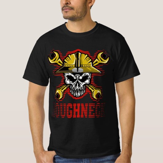 ROUGHNECK SKULL ロゴ Tシャツ (正面)