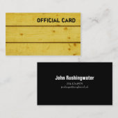 Roughwood (黄色) 名刺 (正面/裏面)