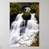 Rouken Glen waterfall, Glasgow, Scotland Poster ポスター (正面)
