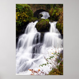 Rouken Glen waterfall, Glasgow, Scotland Poster ポスター
