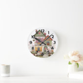 Round Acrylic Clock Country Cottage ラウンド壁時計 (ホーム)