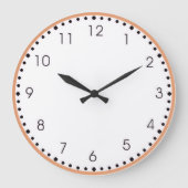 Round Acrylic Wall Clock ラージ壁時計 (正面)