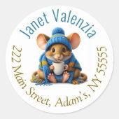 Round address labels ラウンドシール (正面)