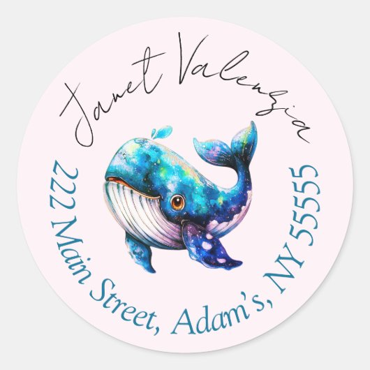 Round address labels ラウンドシール (正面)