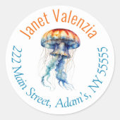 Round address labels ラウンドシール (正面)