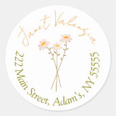 Round address labels ラウンドシール (正面)