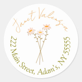 Round address labels ラウンドシール