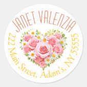 Round address labels ラウンドシール (正面)