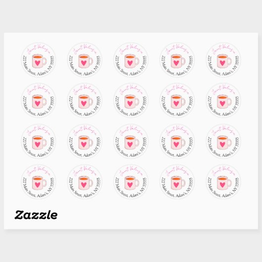 Round address labels ラウンドシール (シート)