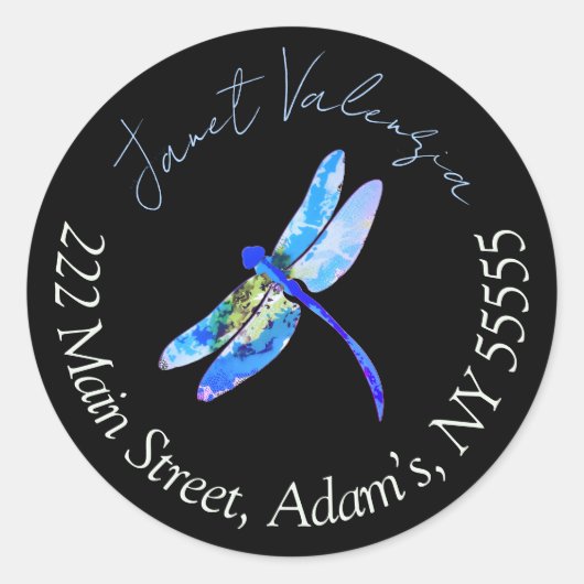 Round address labels ラウンドシール (正面)