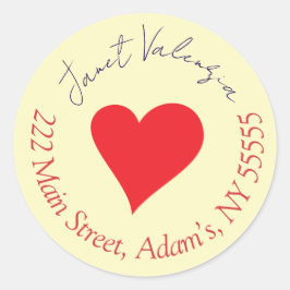 Round address labels ラウンドシール