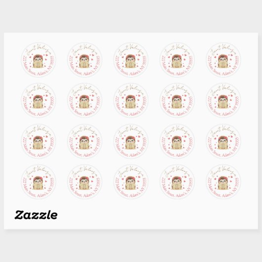 Round address labels ラウンドシール (シート)