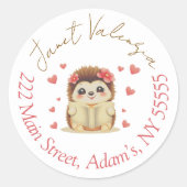 Round address labels ラウンドシール (正面)