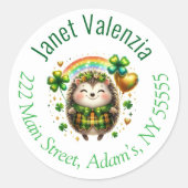 Round address labels ラウンドシール (正面)