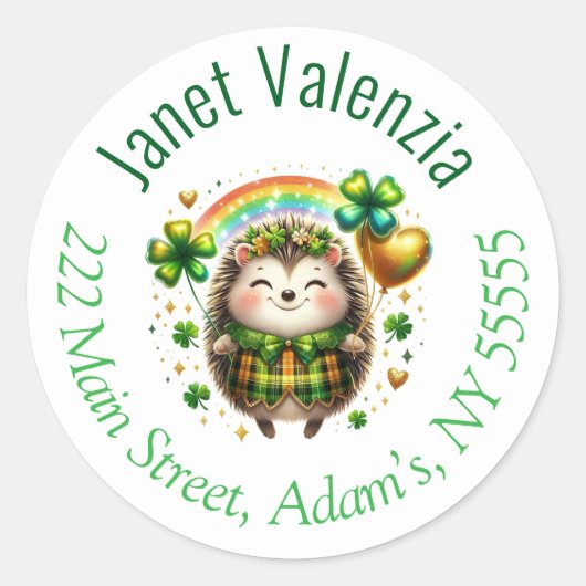 Round address labels ラウンドシール (正面)