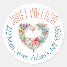 Round address labels ラウンドシール