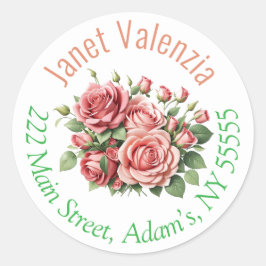 Round address labels ラウンドシール