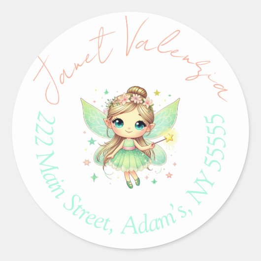 Round address labels ラウンドシール (正面)