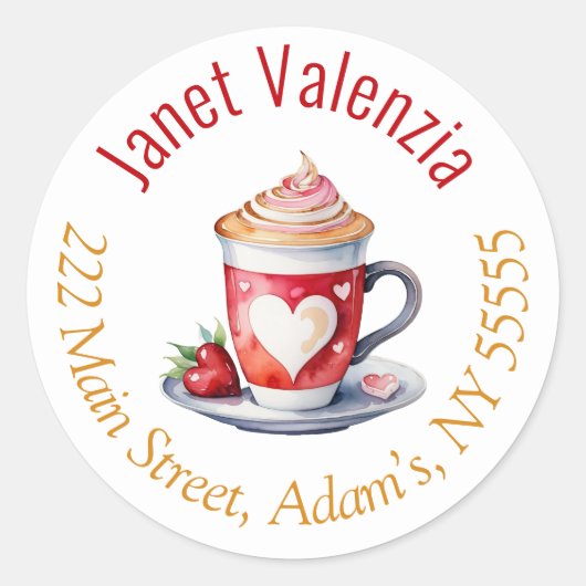 Round address labels ラウンドシール (正面)