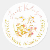 Round address labels ラウンドシール (正面)