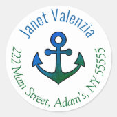 Round address labels ラウンドシール (正面)