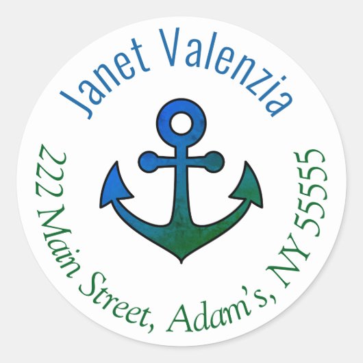 Round address labels ラウンドシール (正面)