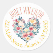 Round address labels ラウンドシール (正面)