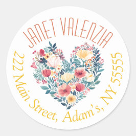 Round address labels ラウンドシール