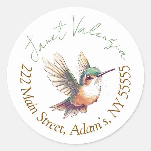 Round address labels ラウンドシール (正面)