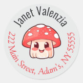 Round address labels ラウンドシール (正面)