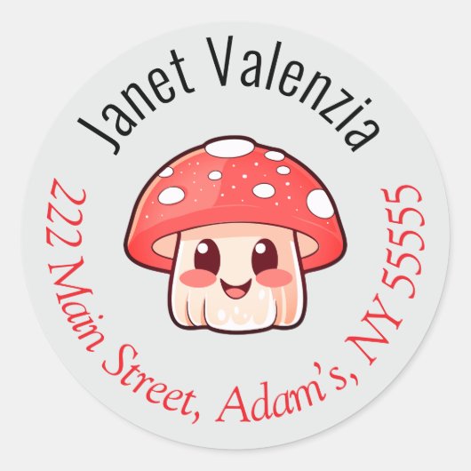 Round address labels ラウンドシール (正面)