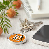 Round basketball keychain | Custom name and number キーホルダー (側面)