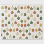 Round Baubles Pattern ラッピングペーパー (フラット)