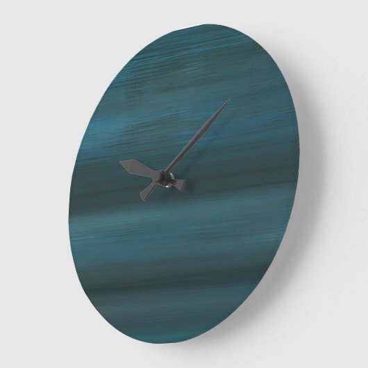 Round Blue Rain Abstract Wall Clock ラージ壁時計 (傾斜)