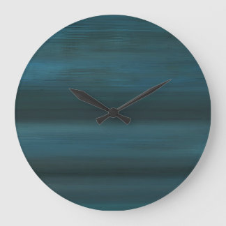 Round Blue Rain Abstract Wall Clock ラージ壁時計