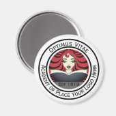 Round Businessロゴ画像はこちらブランディング マグネット (正面/裏面)