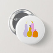 Round Button with colorful pumpkins 缶バッジ (正面&裏面)