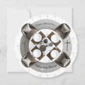 Round Christian Fellowship Dinner Invitation 招待状 (正面)