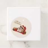 Round Christmas Hamster Gift Tag フェイバータグ (インサイチュ)