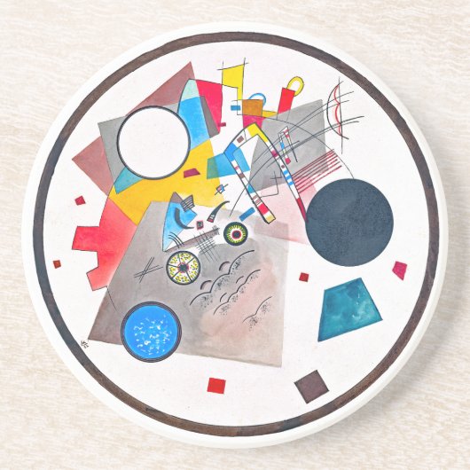 ROUND COASTER - Light Circle (1922) by Kandinsky コースター (正面)