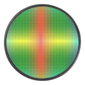 Round, colorful disc with a gradient pattern  アイスホッケーパック (正面)