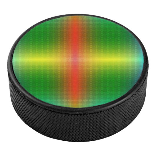 Round, colorful disc with a gradient pattern  アイスホッケーパック (3/4)